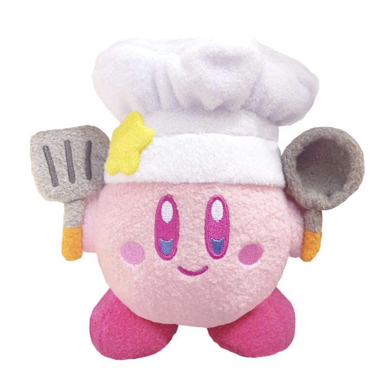 日本kirby原装正版muteki厨师装扮星之卡比公仔毛绒布艺类玩具
