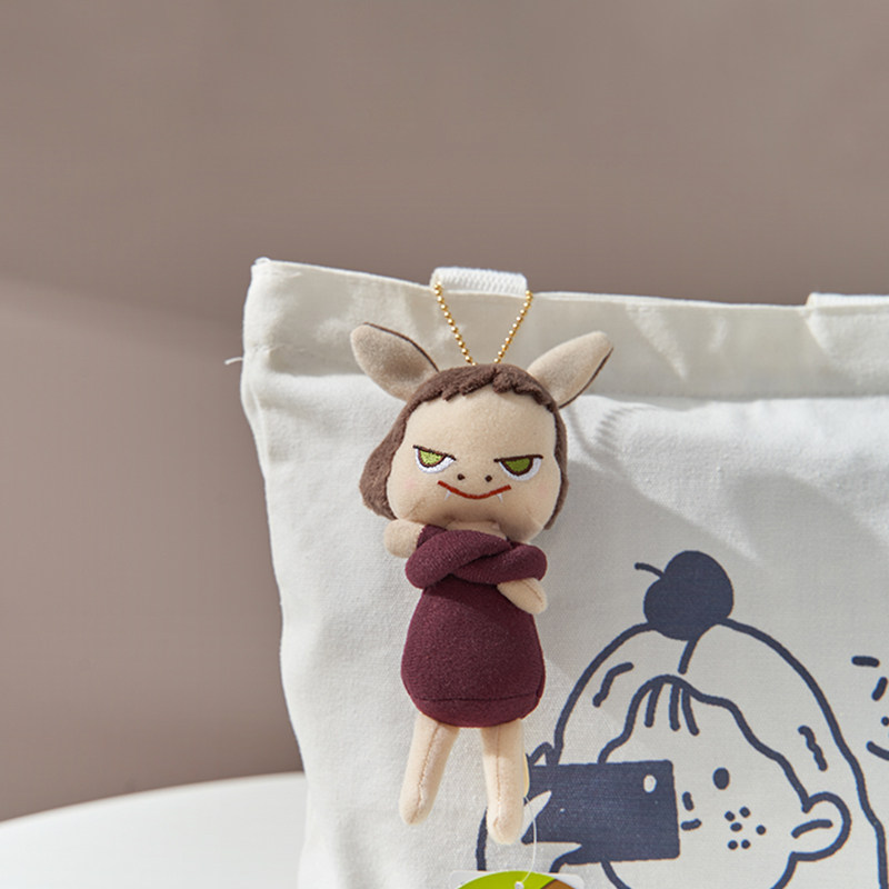 日本正品nara奈良美智恶魔天使翅膀娃娃公仔毛绒布艺类玩具