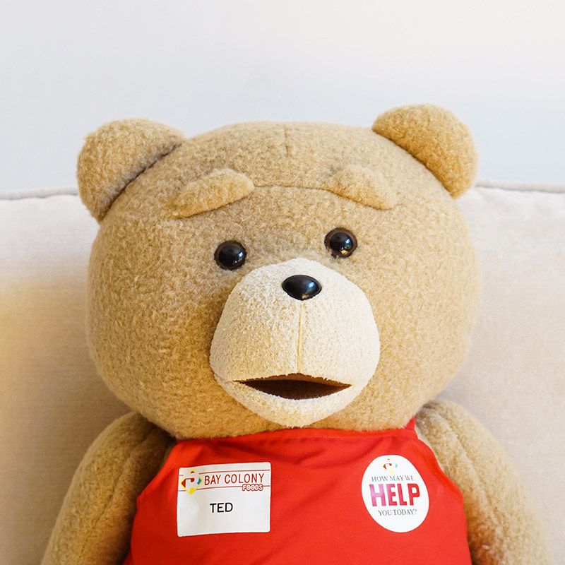 日本正品ted2美国国大电影同款原装正版泰迪熊毛绒布艺类玩具