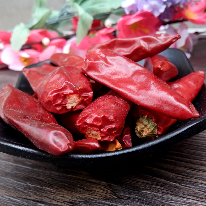 辣椒子弹头中辣香辣红干朝天椒油泼辣辣子磨粉辣椒粉料