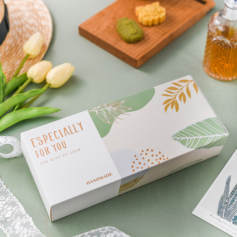 饼干淡彩莫兰兰迪包装盒小清新凤梨酥牛轧饼雪花点心包装盒