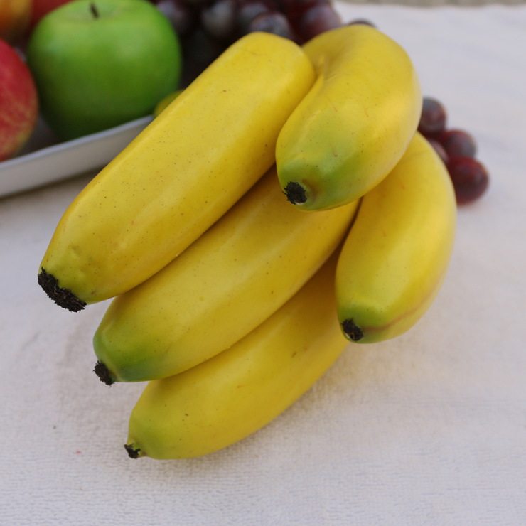 蔬菜模型玩具家居橱柜装饰品画画广告8根香蕉仿真水果