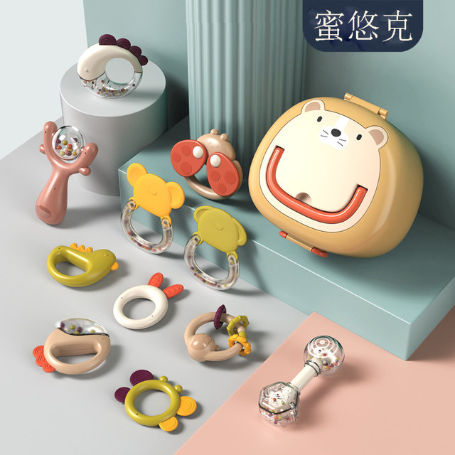 Newborn baby gift box rattle toy set full moon baby gift maternal and child supplies Daquan gift boy and girl Newborn baby gift box rattle toy set full moon baby gift maternal and child supplies Daquan gift boy and girl