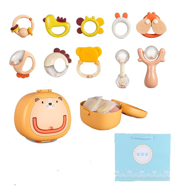 Newborn baby gift box rattle toy set full moon baby gift maternal and child supplies Daquan gift boy and girl Newborn baby gift box rattle toy set full moon baby gift maternal and child supplies Daquan gift boy and girl
