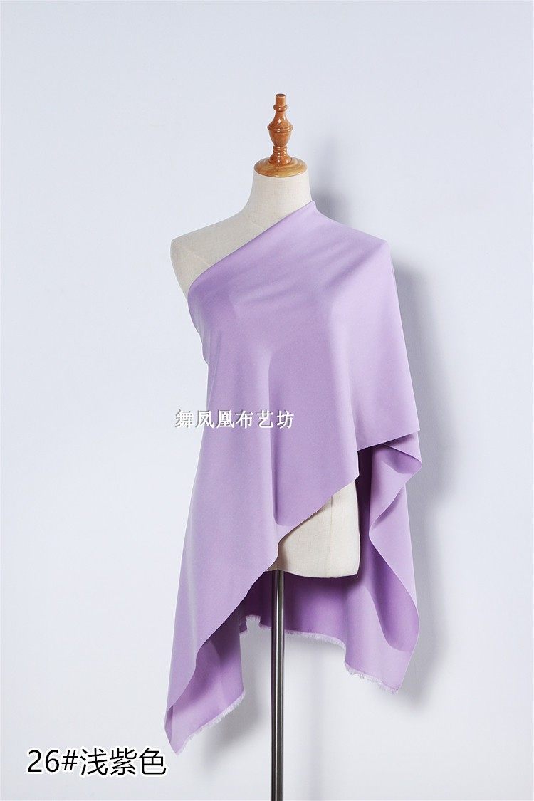 紫色紫罗兰针织弹力哥弟罗马布料裙子裤子西装海绵垫