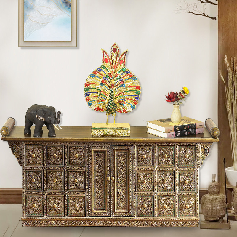 东南亚风格家具泰式客厅电视柜卧室泰国玄关装饰门厅