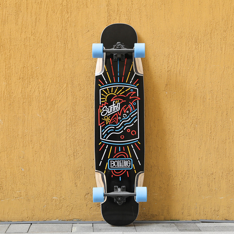 播零boiling滑板长板全能板舞板专业板初学者成人女生刷街代步