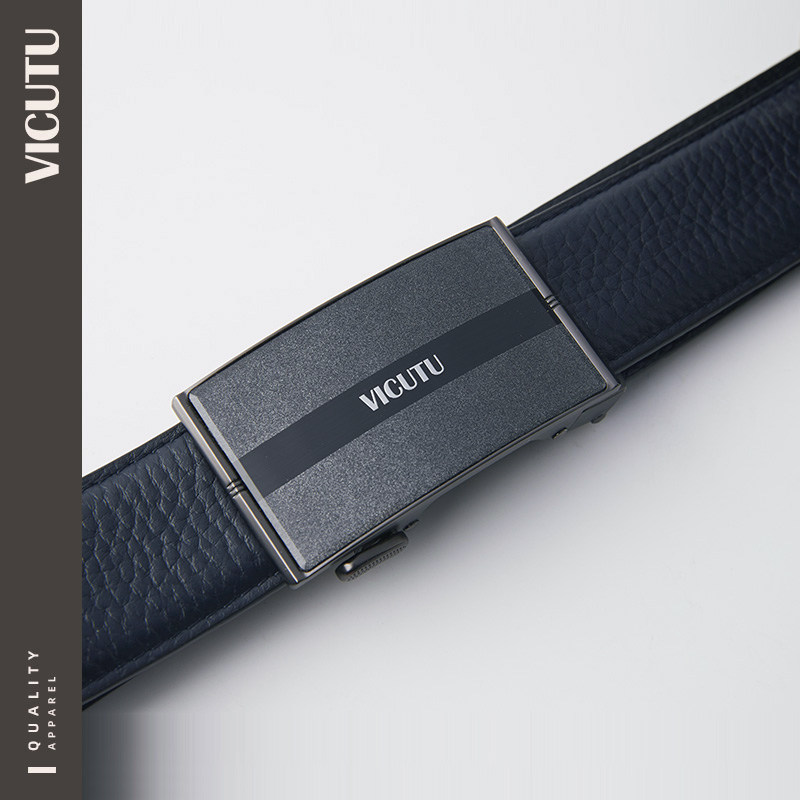 vicutu威可多商场同款男士皮带金属自动扣头正装腰带