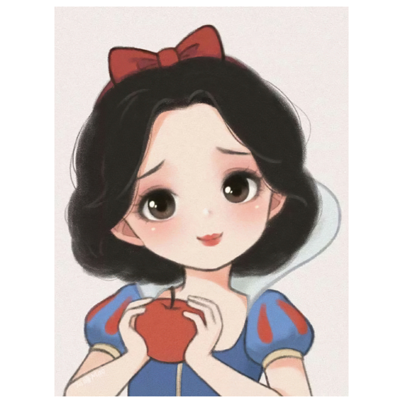 白雪公主女孩十字绣2021新款小件线绣客厅餐厅简单十字绣套件