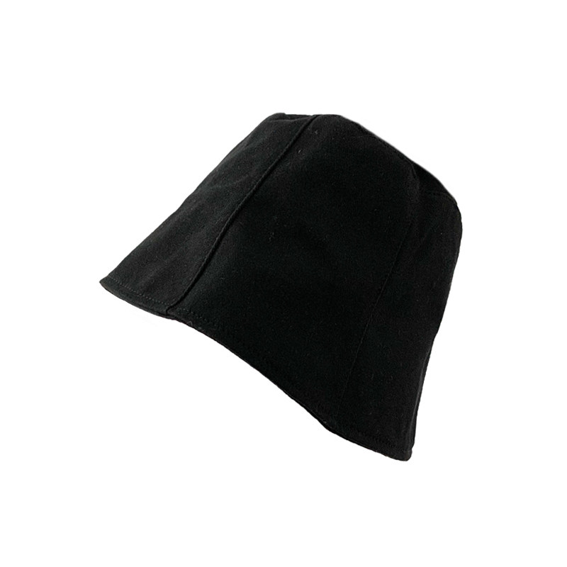 素颜出街黑色直筒帽子子女渔夫帽韩版百搭春夏帽子