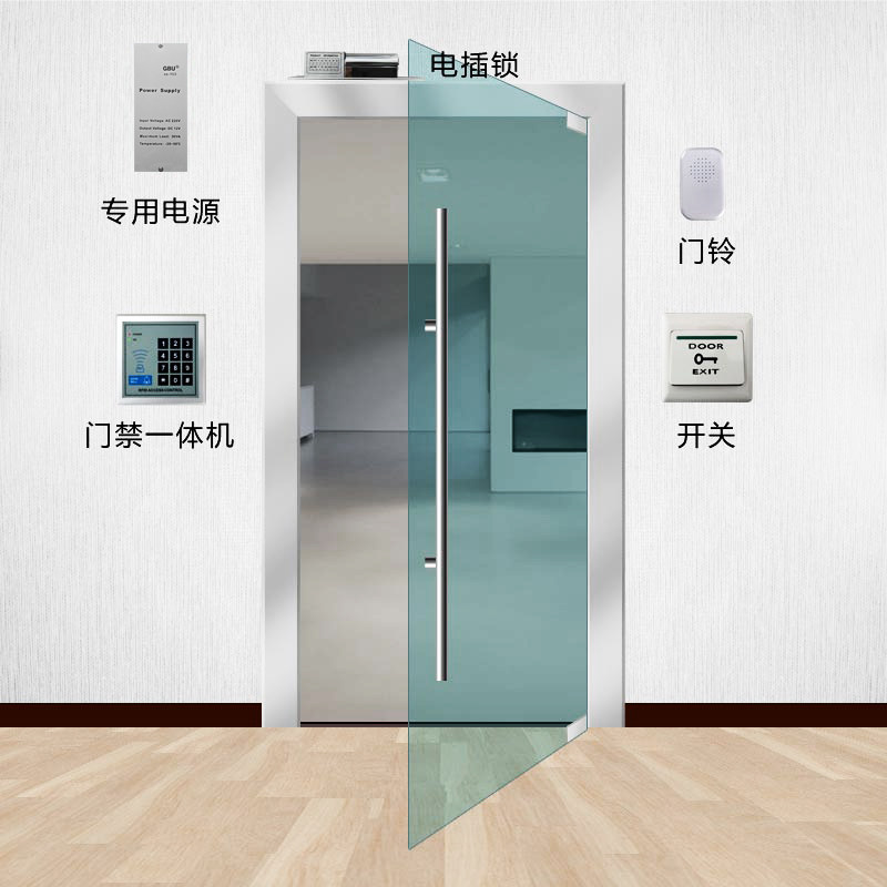 伊仕办公室电子门禁系统刷卡密码一体机电门禁机