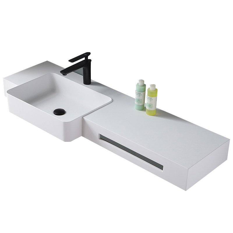 1米洗脸盆池盆洗衣一体台盆洗漱挂墙户型小户盆台一体成型式台盆