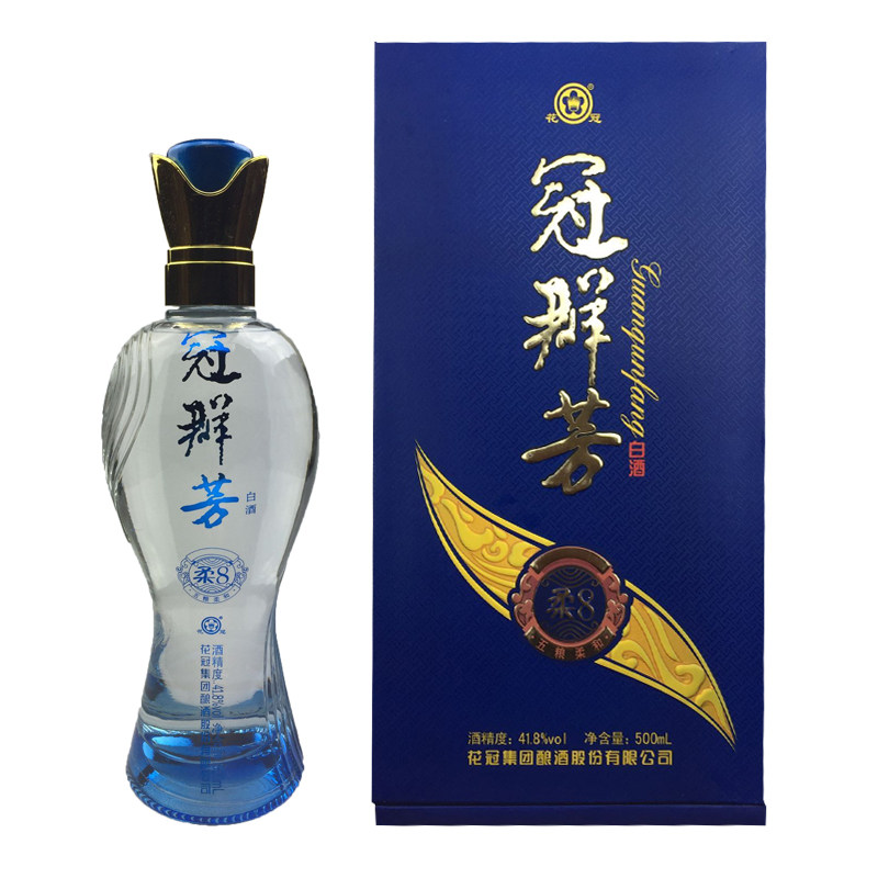 山东名酒冠群芳柔醇香粮食高粱婚庆41.8度500ml白酒