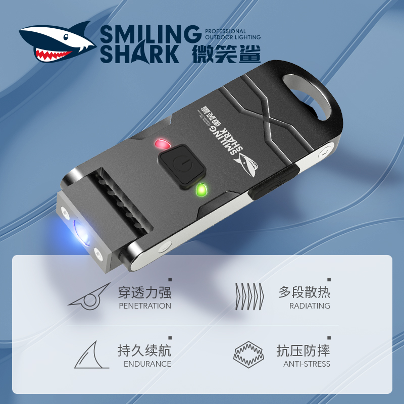 头灯钓鱼专用强光夹帽灯充电远射头戴式夜钓帽檐灯户外超亮5000