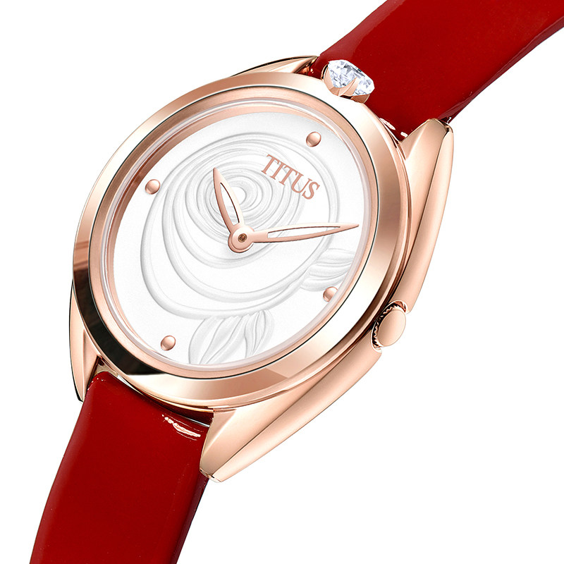 titus铁达时正品手表女石英腕表瑞士时尚潮流气质简约女表3172