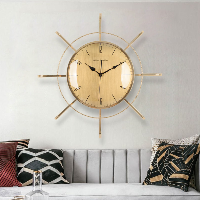 北欧艺术挂钟现代简约挂表创意大气轻奢客厅家用挂钟