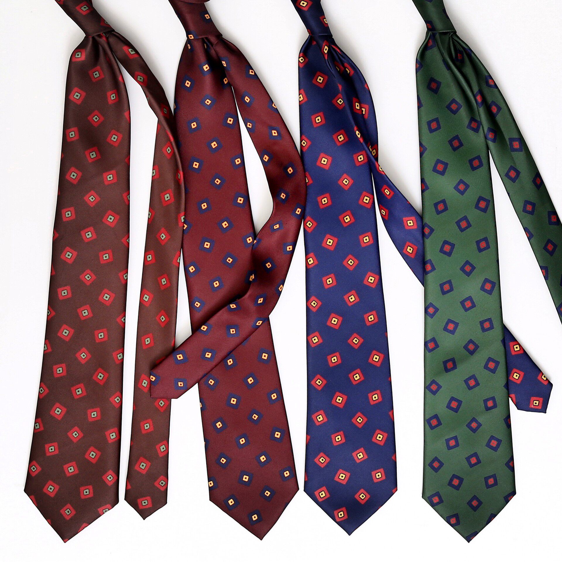 8cm意大利风格手工男士职业正装商务结婚深蓝色领带