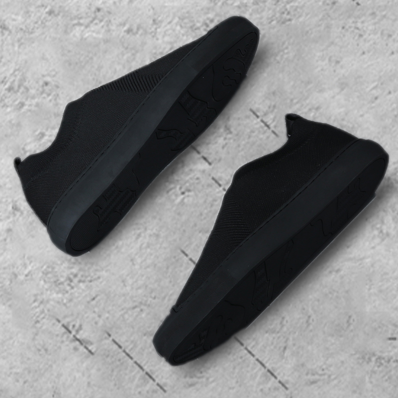 男鞋轻便一脚蹬懒人鞋软底防臭透气鞋男潮网面休闲飞织网鞋户外鞋