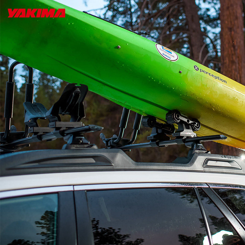 美国yakima皮划艇架船架deckhandhandroll水上用品运输支架车顶架