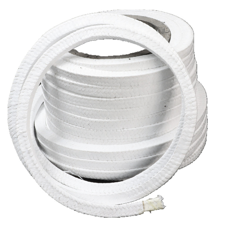 四氟盘根无油耐腐蚀无油白聚四氟乙烯密封条ptfe 普通四氟盘根