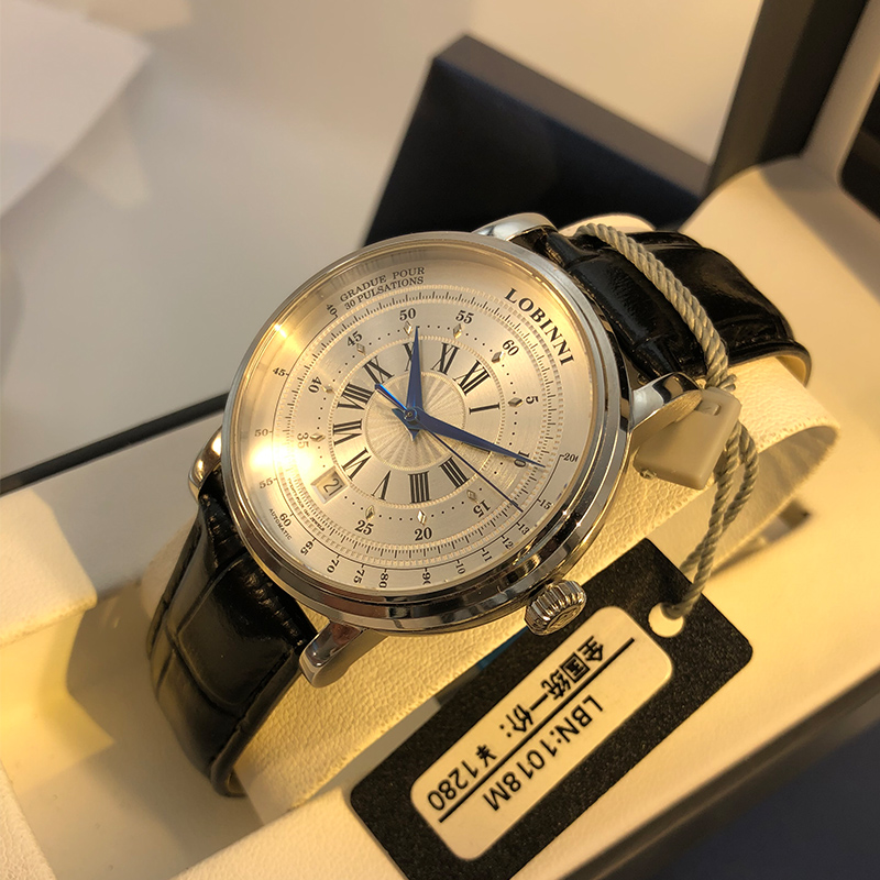 罗宾尼正品手表男机械表全自动2022新款名牌防水品牌名表腕表十大