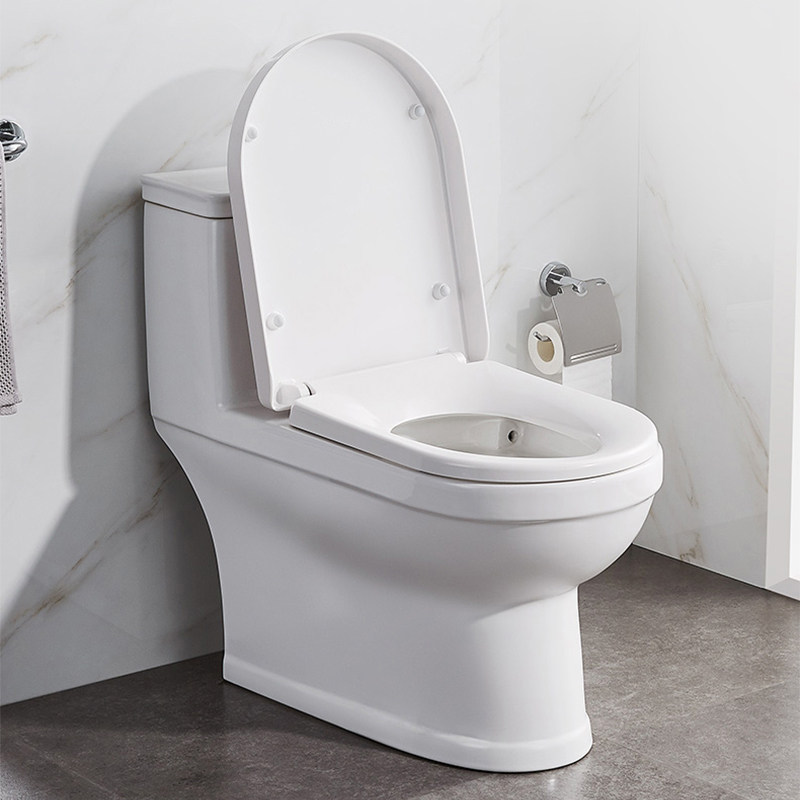 坐便器九牧卫浴马桶防臭节能虹吸抽水简欧马桶家普通坐便器