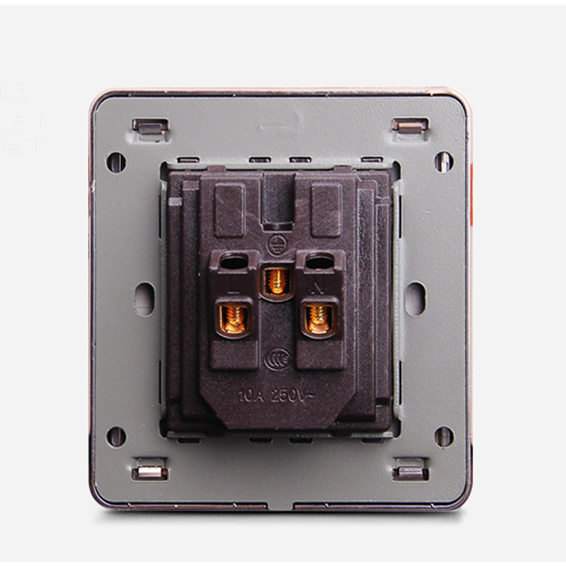 墙壁暗装86型七孔5孔开关插座多口墙面超薄嵌入式新国标墙插面板