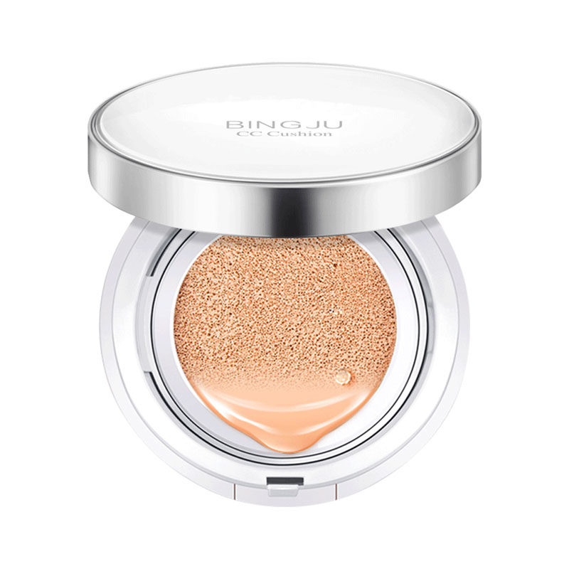 李佳琦推荐冰菊气垫cc霜裸妆遮暇保湿补水隔离bb霜学生平价粉底液