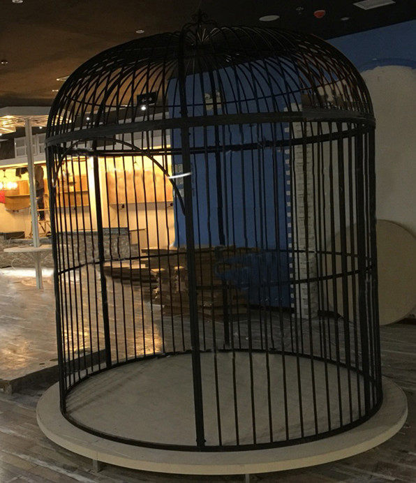 铁艺大号鸟笼酒店餐厅婚庆鸟笼咖啡厅奶茶店装饰摆件大型鸟笼定做