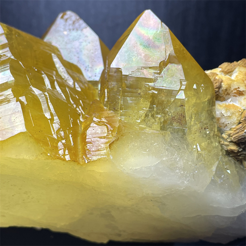 天然巴基斯坦黄金喜马拉雅水晶矿物晶体教学标本收藏摆件