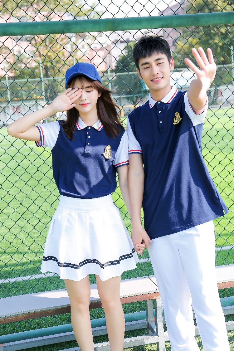 中学生校服套装学院风韩国大学夏装高中班服运动会学生校服