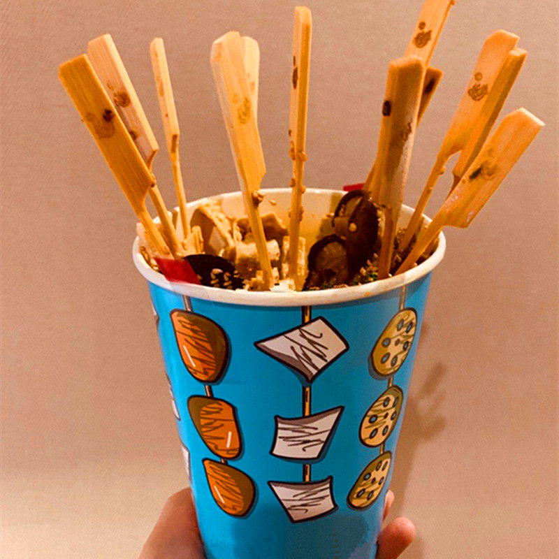 撸串烧烤卤煮外带桶串串纸杯桶四色混装 500只包邮 定制logo