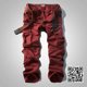 Khaki loose straight casual pants multi-pocket overalls men's trousers outdoor sports large size tide army pants cargo Khaki loose straight casual pants multi-pocket overalls men's trousers outdoor sports large size tide army pants cargo