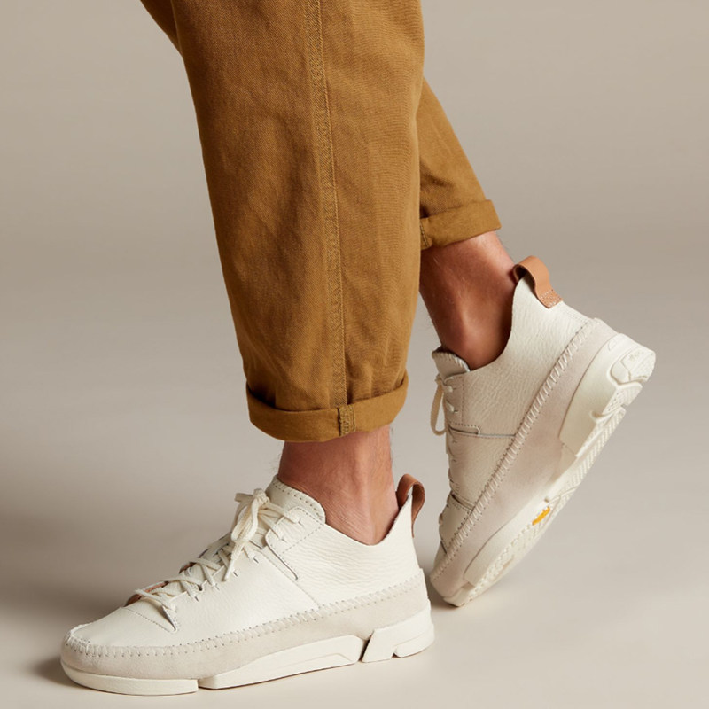 clarks其乐男鞋19秋新款三瓣鞋一代trigenic flex运动小白鞋潮鞋