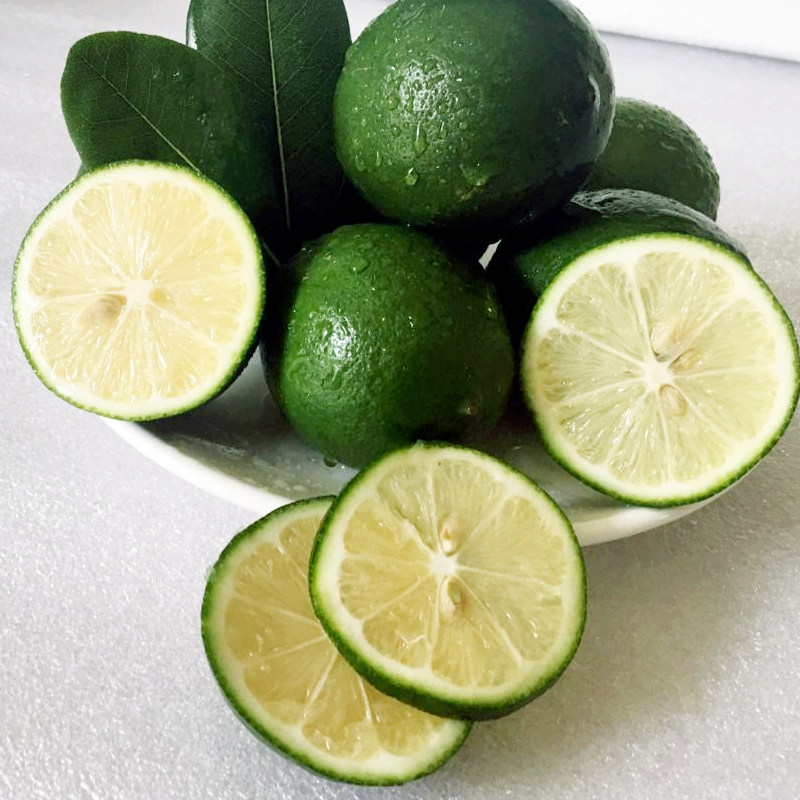 海南青柠檬绿柠新鲜水果小青青柠皮薄多汁多省柠檬