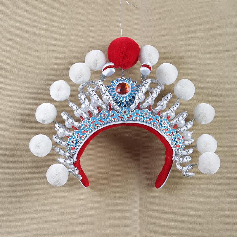 白蛇盔帽戏曲京剧戏剧演出白蛇传青蛇头饰高档更多舞蹈配饰