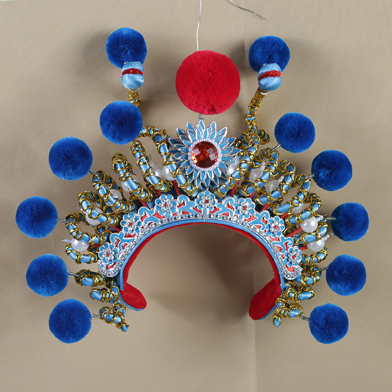 白蛇盔帽戏曲京剧戏剧演出白蛇传青蛇头饰高档更多舞蹈配饰