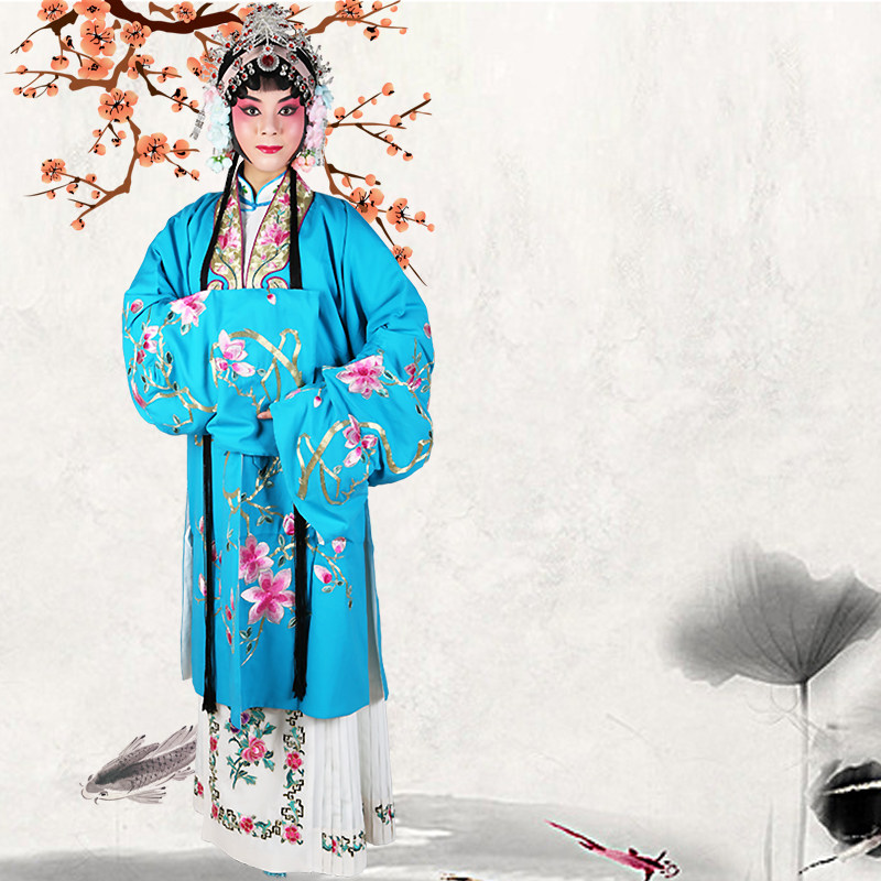 京剧戏曲金领花旦服装古装影视黄梅戏昆曲青衣民族服装