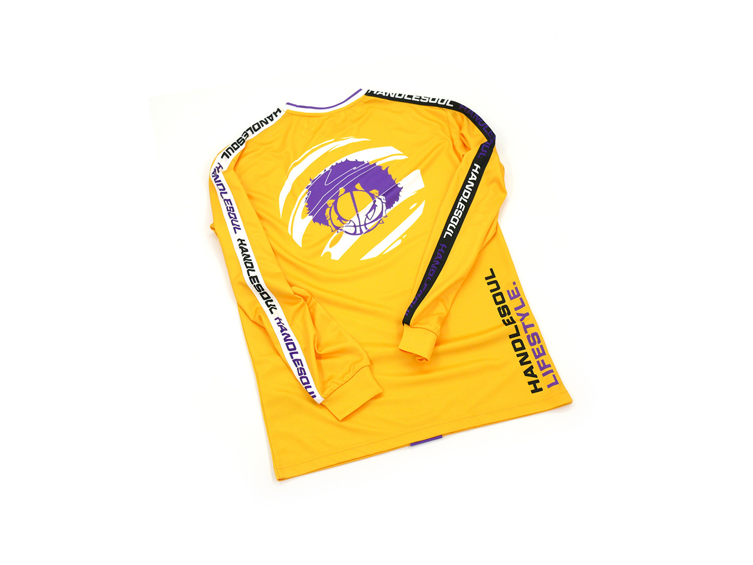 第六区星球系列kinghandleslogo秋季长袖速干运动篮球其它球服