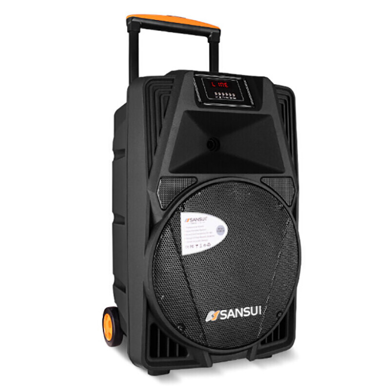 sansui山水ss1-15广场舞音响户外无线蓝牙低音炮拉杆拉杆广场音箱