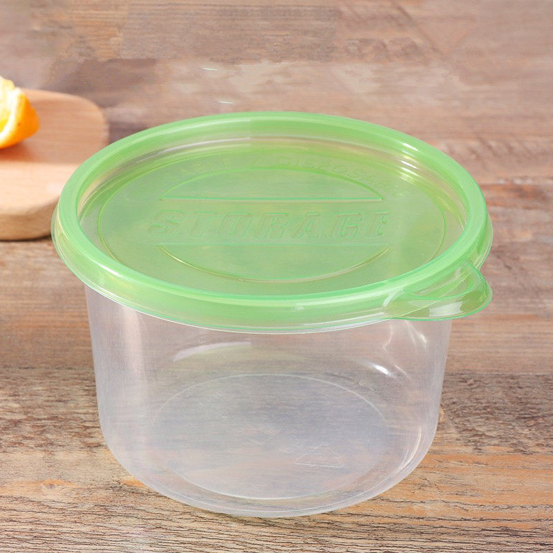 一次性打包916ml塑料透明外卖快餐盒圆形带盖饭盒一次性餐盒