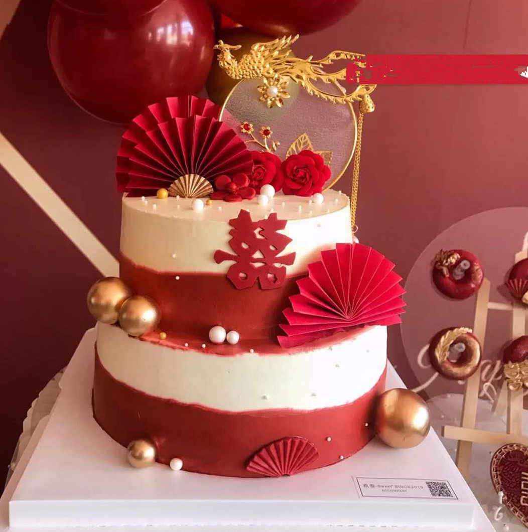 双层网红领证订婚结婚婚宴蛋糕北京沈阳大连新鲜生日蛋糕