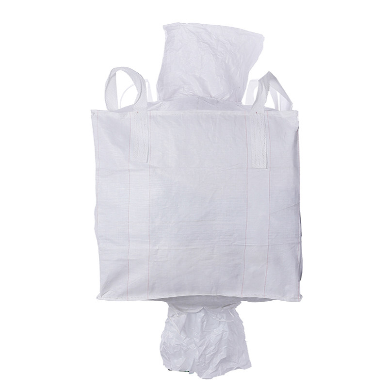 白色吨袋吨包袋1吨加厚料口下料口集装2吨方形吨包袋