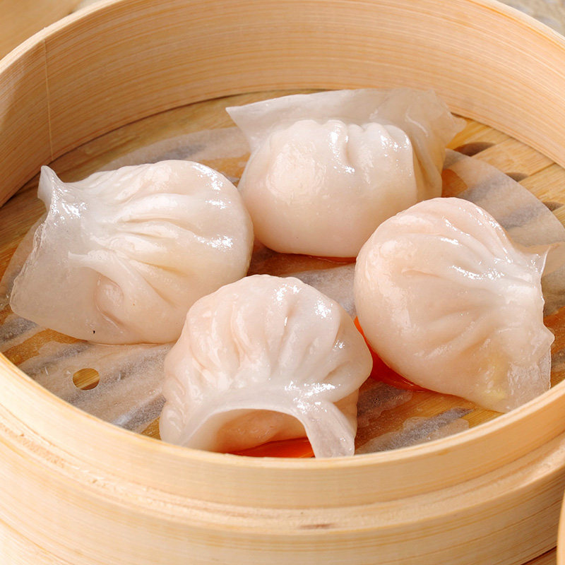 水晶虾饺40只 广式早茶点心虾饺皇包邮 港式下午茶宵夜手工鲜虾饺