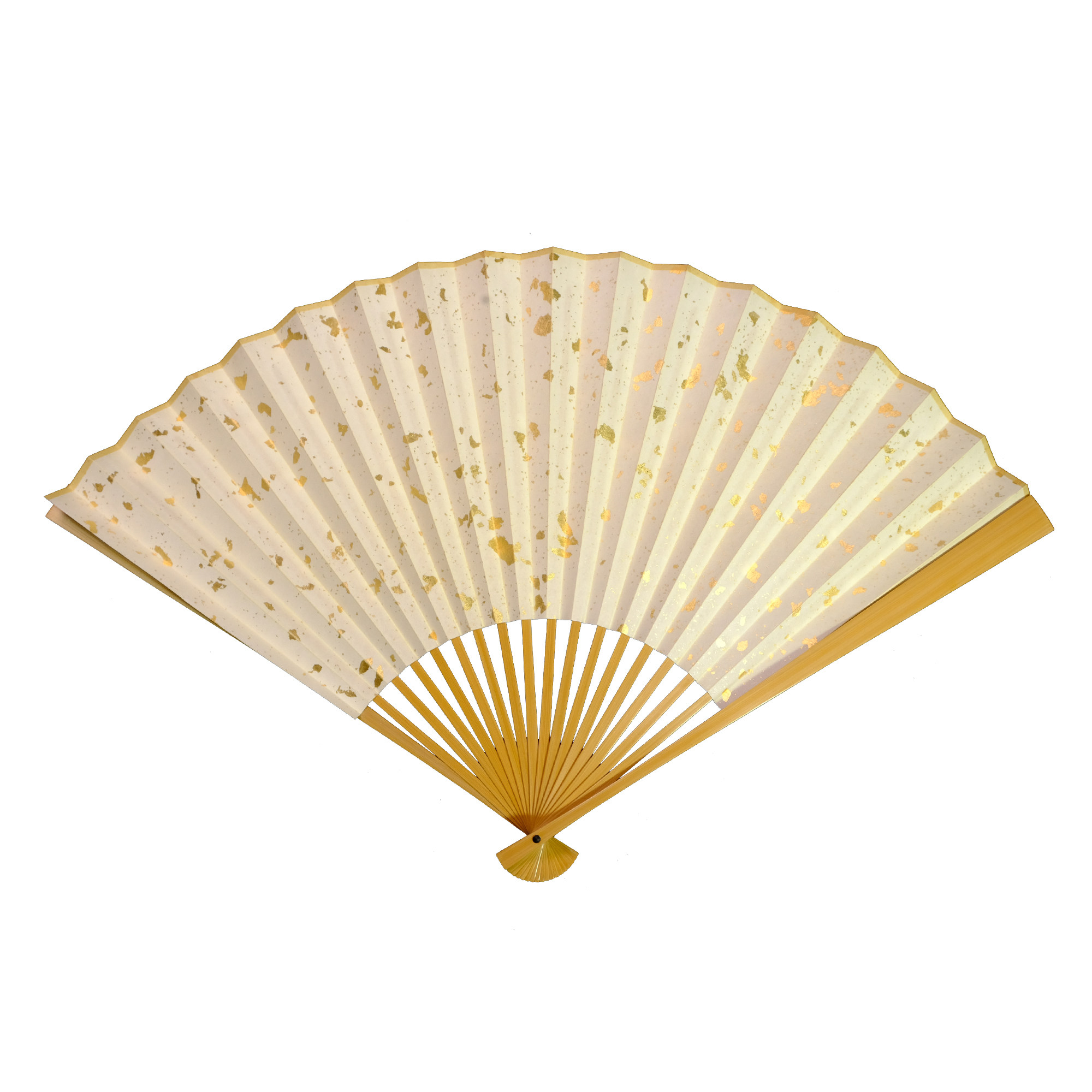 玉竹文玩95寸18方20方手工水磨镜面宣纸折扇扇子