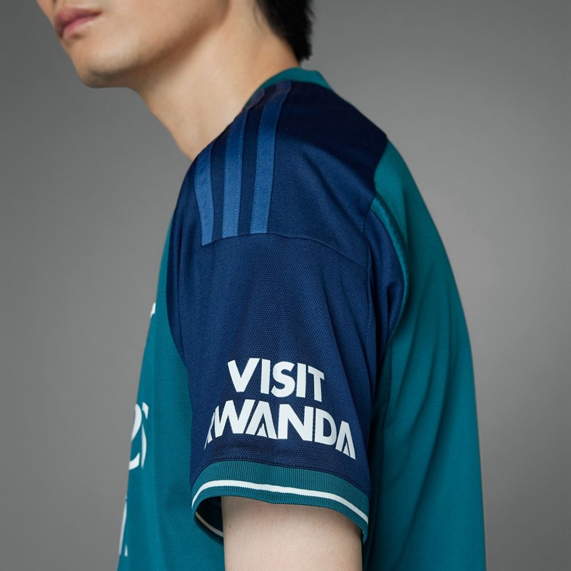 阿迪达斯阿森纳第二客场萨卡萨利巴足球服短袖球迷版球衣hr8255