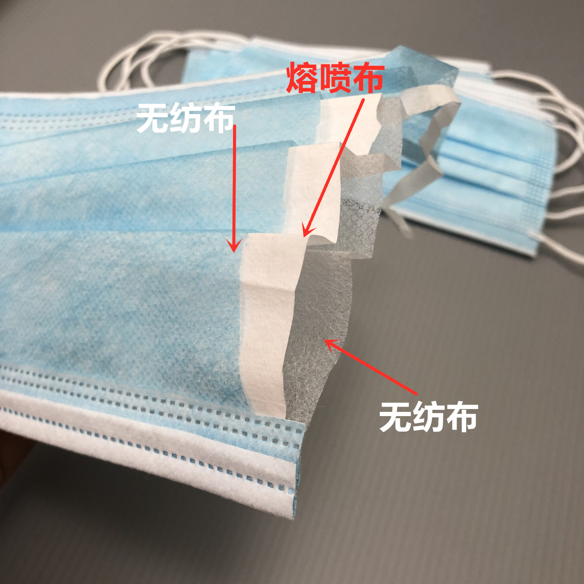 【含熔喷布】成人防护口罩3层一次性