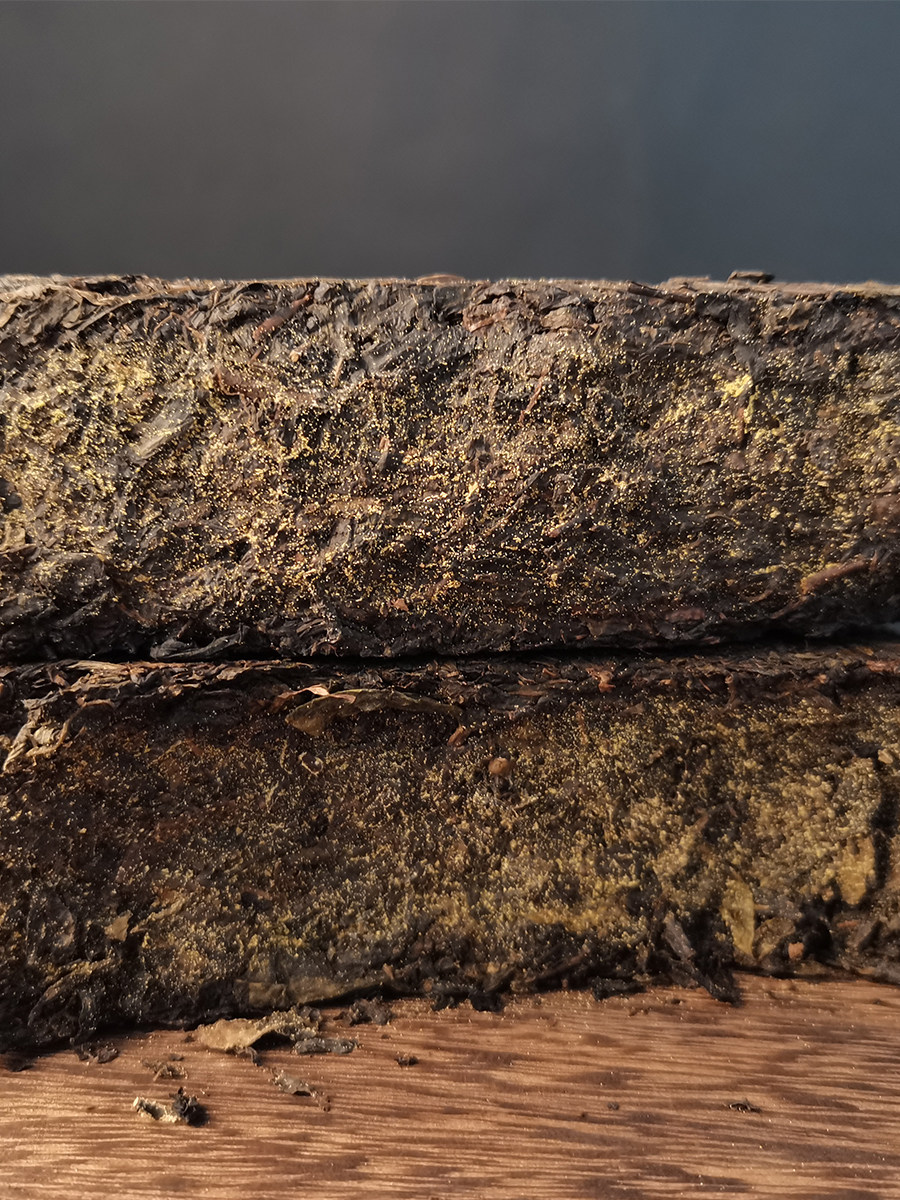 318克茶叶安华金花砖茶荒山安化湖南送一2016年安化黑茶