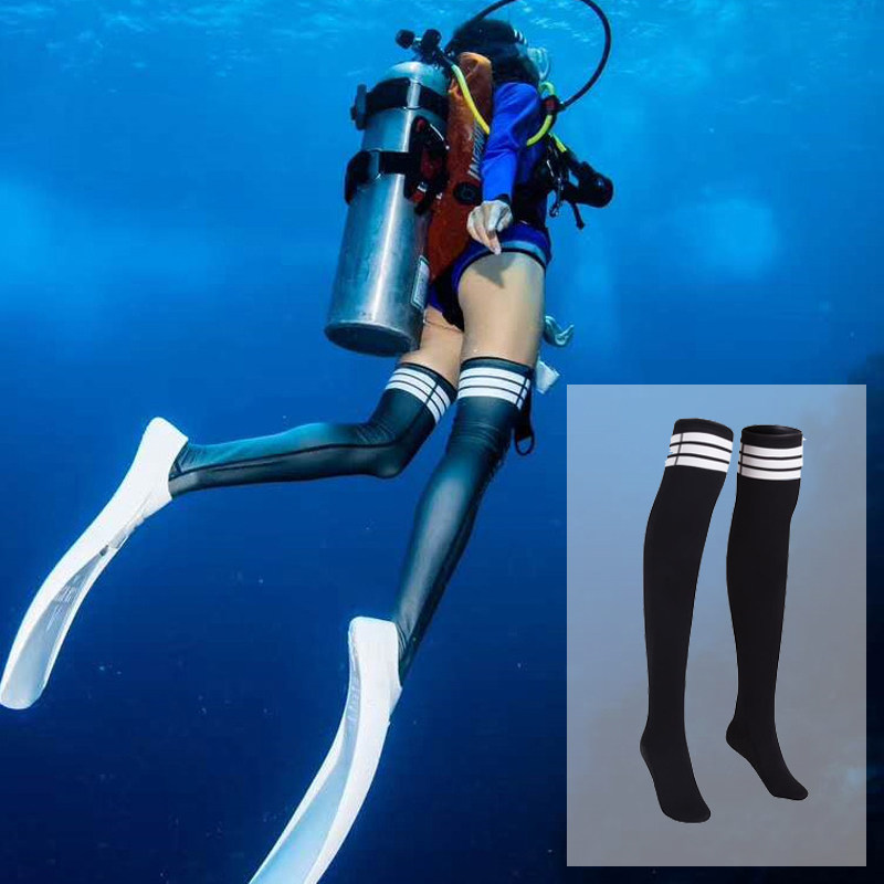 15mm潜水保暖长袜水母潜水服泳衣长筒筒袜自由潜水服