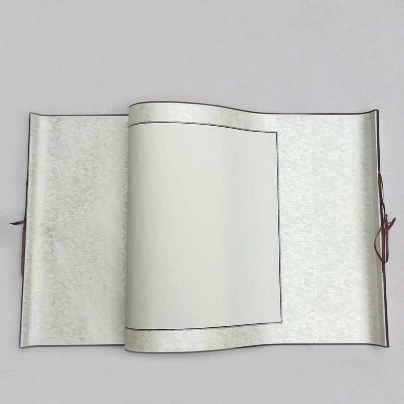 宣纸书法空白画轴全绫三尺四尺六尺横幅横批宣纸